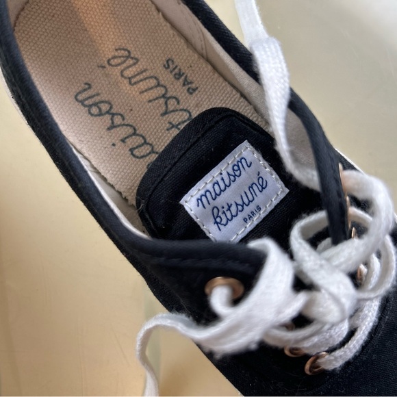 🦊Maison Kitsuné Canvas Sneaker - EU 35 / US 5 - Picture 4 of 5